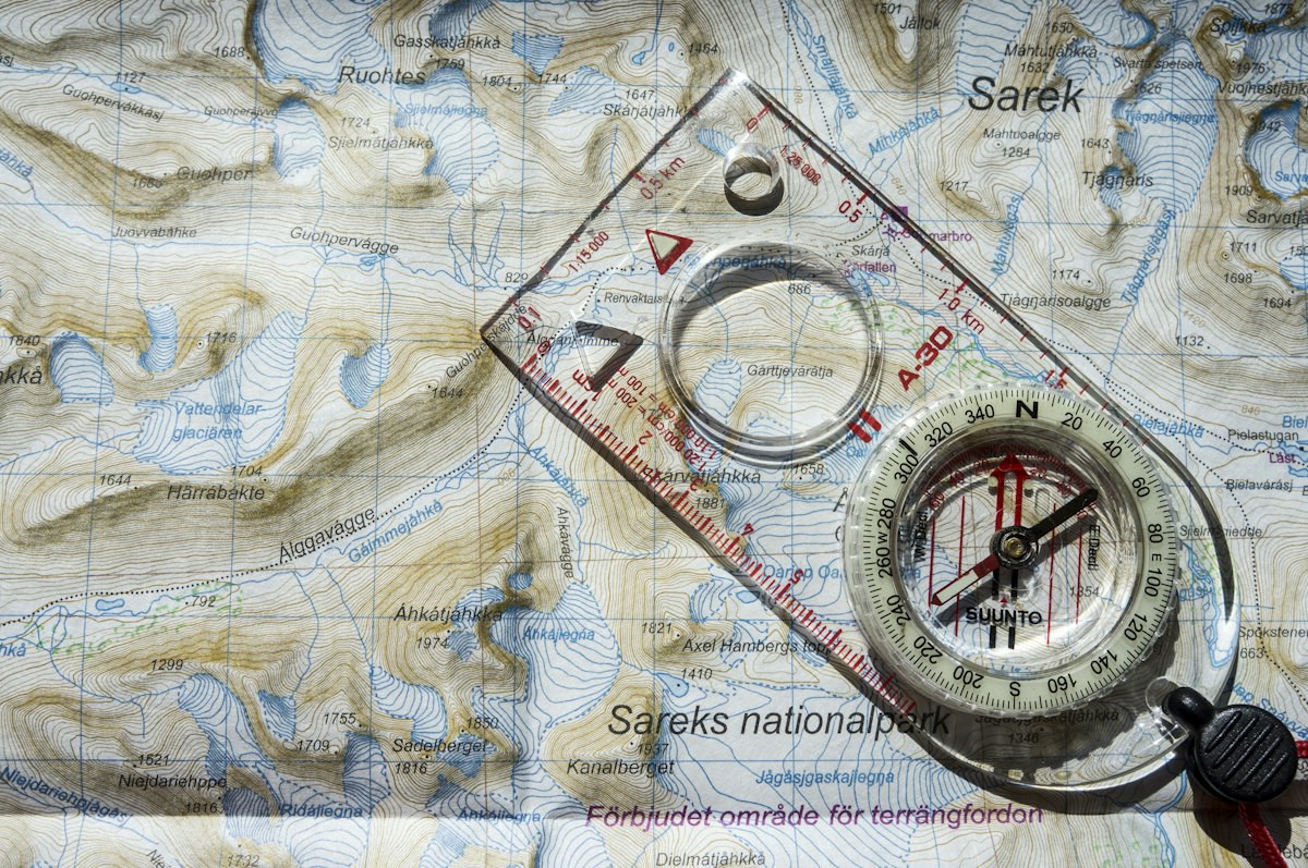 Comparing study destinations with a map and compass